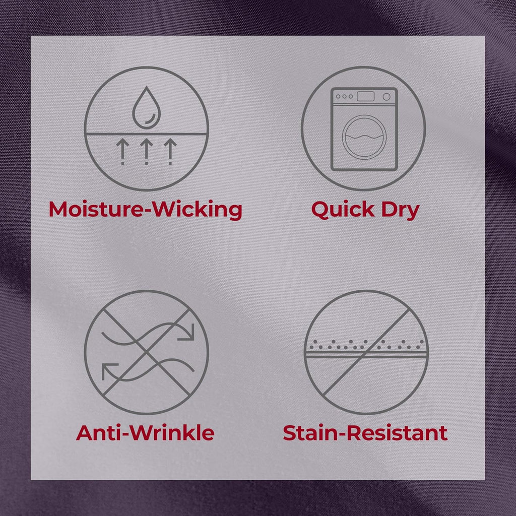 Mellanni Twin Sheets Set - 3 PC Iconic Collection Bedding - Hotel Luxury, Extra Soft, Cooling Bed Sheets - Wrinkle, Fade, Stain Resistant (Twin, Purple)