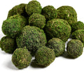 Usmola 18pcs Fake Moss Balls, 6pcs 3.2" Faux Green Balls + 12pcs 2" Artificial Moss Decorative Balls for Centerpiece Bowls (Green)