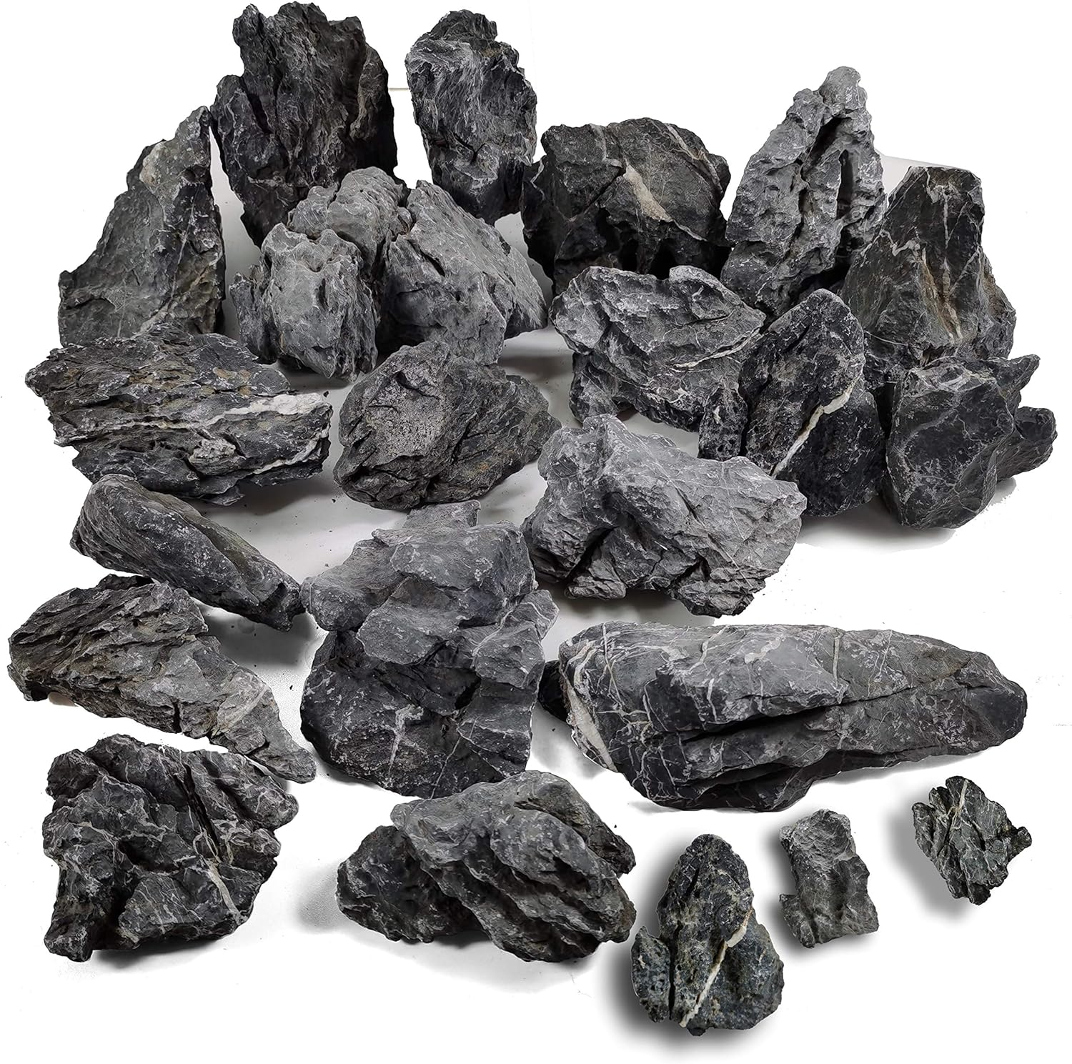 Voulosimi 44 lb Seiryu Rock Stone for Aquariums, Landscaping Model,Tank Decoration