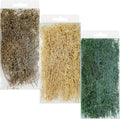 Woohome 3 Color Static Grass Tuft Long Shrub Vegetation Groups Miniature Shrubs Model Bushes for DIY Model Train Landscape Railroad Scenery