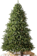 Balsam Hill Vancouver Spruce - Traditional Full Artificial Christmas Tree with Classic Needle Foliage with Premium Stand & Easy Assembly for Indoor Holiday Decorating, LED Clear, 7'