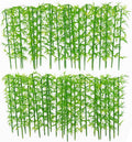 Woohome Model Miniature Bamboo Trees, Green Plastic Bamboo Trees for Building Model, Home Miniature Landscape Landform Diorama Project, 50 PCS, 3.94’’