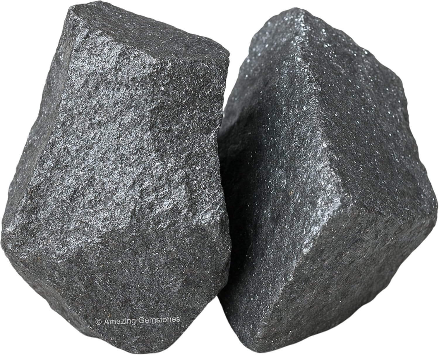 Amazing Gemstone 2 Pieces Hematite Raw Crystals and Healing Stones, Natural Rocks for Tumbling and DIY Raw Stones and Crystals