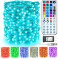 BrizLabs Color Changing Fairy Lights, 66ft 200 LED Rainbow Christmas Fairy Lights with Remote, RGB Xmas Tree Light with Timer, Dimmable Twinkle Light Music Sync for Indoor Xmas Halloween Easter Party