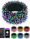 Minetom Color Changing Lights-60FT 200 LEDs RGB Christmas Tree Light,16 Million Color Fairy Lights with Remote - LED String Lights with Timer & Memory Function for Holiday, Party Decorations