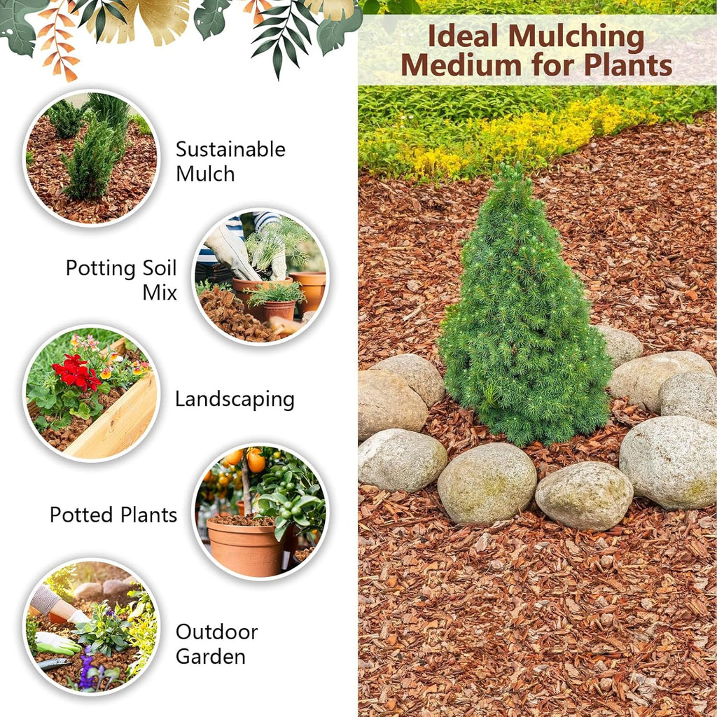 Legigo 4 Pack Coco Coir Chips for Plants- 4.4 LB 100% Organic Coconut Chips Brick Potting Mix with Low EC & PH Balance, Coconut Husk Substrate Coco Husk Mulch for Garden, Planting, Orchid and Soil Mix