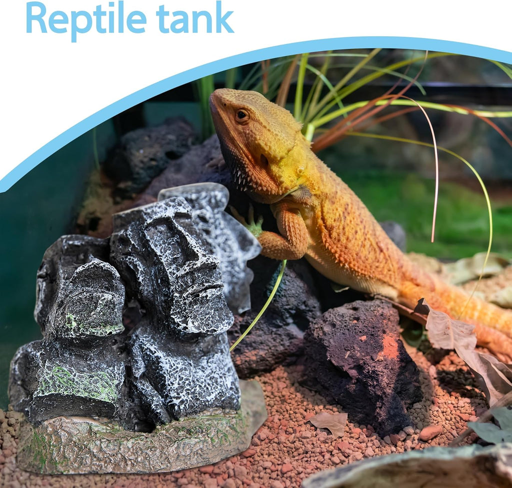 Easter Moai Statue Aquarium Decor – terrariums and Reptile Boxes Tabletop or Office Decoration