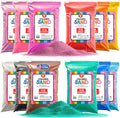 Hygloss Colored Sand for Crafts - 12 Assorted Colors Bags - 1 lb Vibrant Colorful Fine Sensory Play Sand Art Kits for Kids - Classroom Activities for Children 3 4 5 6 7 8 9 10 11 12 - Safe for Ages 3+