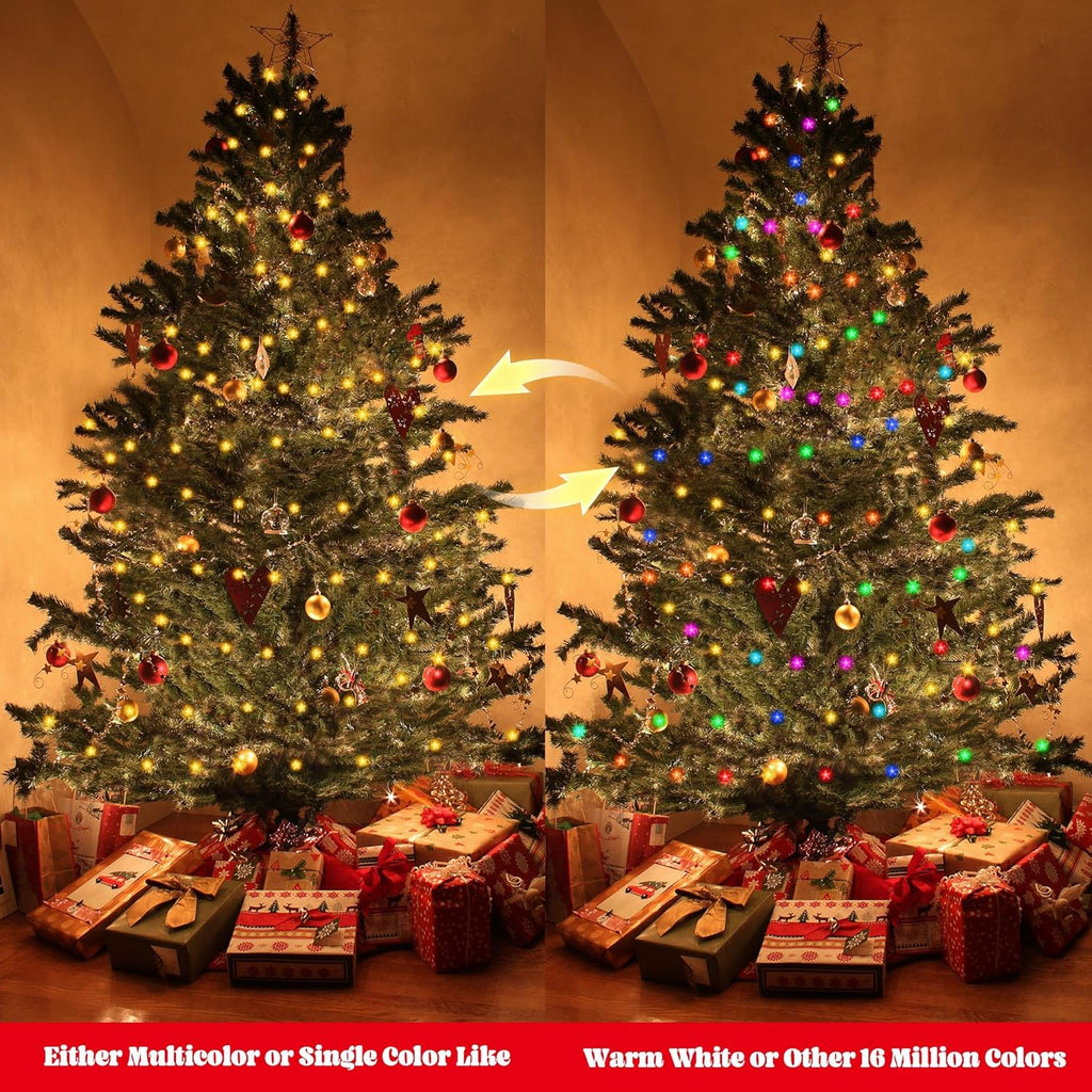 Smart Star Christmas Lights Indoor, 16.4 FT 40 LED USB Star Lights String, App & Remote Control, Timer Music Sync, Star String Lights for Bedroom