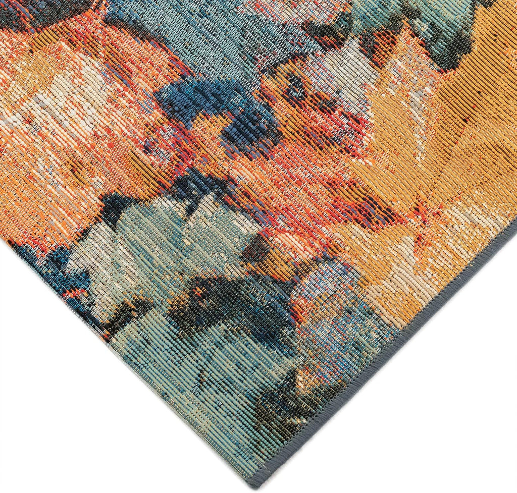 Liora Manne Marina Low Profile Durable Indoor/Outdoor Woven Rug- Fall in Love Multi 7'10" x 9'10"