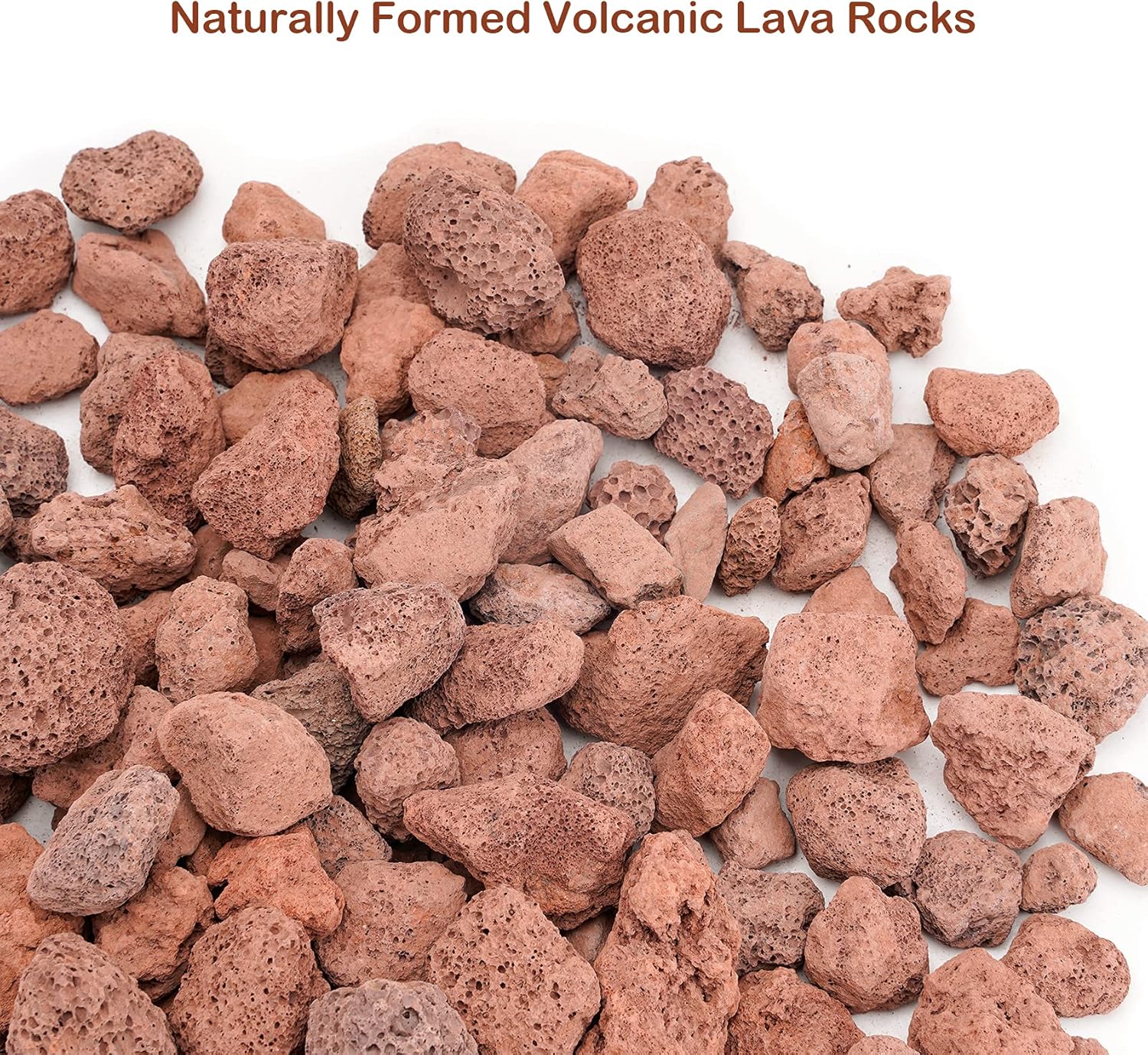 Stanbroil Red Lava Rock Granules for Gas Log Sets and Fireplaces - 10 lb.Bag (0.8"-1.2")