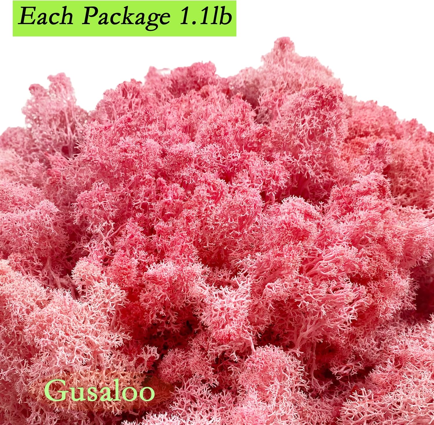 Preserved Moss 1.1lb Artificial Natural Fresh Green Moss for Craft Handicraft Arts Floral Project Wall Decor Table Decor Wedding Centerpieces Garden Terrariums Decoration