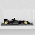 SVENJBB Acrylic Display Case, 10x5x5 Inch Acrylic Boxes for 1:24 Model Cars, Clear Display Cases with Matte Black Base and Lid