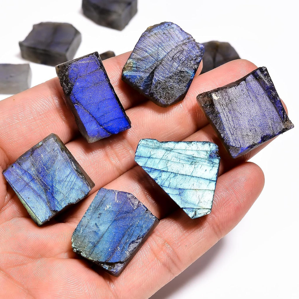 AA+ Grade 100 carats Natural Raw Labradorite Rough Gemstone Lot for Jewelry Making, Loose Crystals Supply, DIY, Wire Wrapping, Healing Stones, Wholesale Bulk Stones