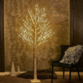 Birchlitland Lighted Birch Tree 6FT 330L Warm White Fairy Lights, White Twig Tree Lights for Indoor Outdoor Home Thanksgiving Christmas Holiday Decoration
