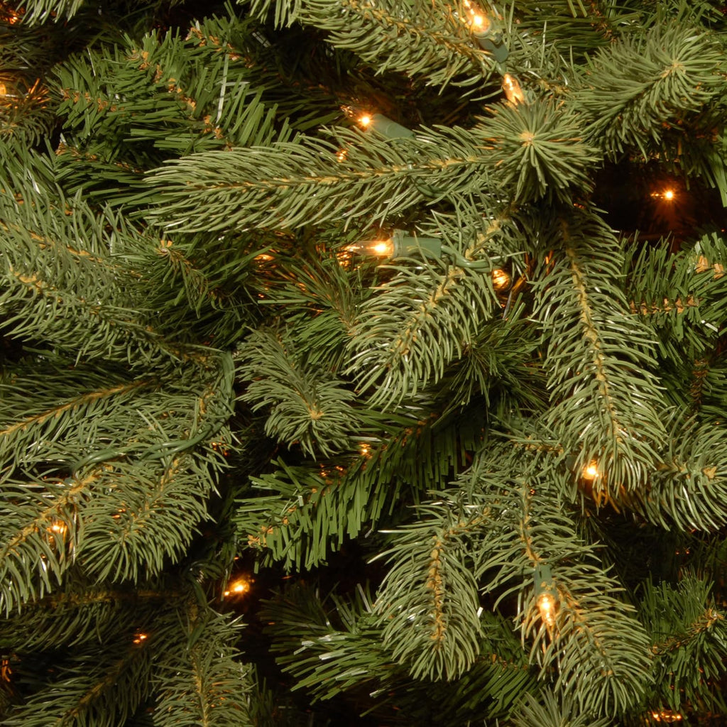National Tree Company 4.5 ft Pre-Lit Downswept Douglas Fir Artificial Christmas Tree, 450 Clear Lights, 525 Tips, Includes Stand, Green