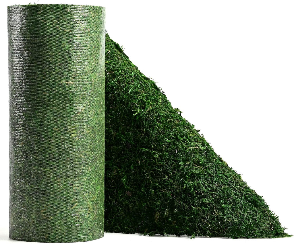 Fake Moss Roll, Moss Table Runner for Crafts,Green Moss Mat for Wedding Party, Fairy Garden, Enchanted Forest Decor ((12" x 71" Moss Roll))