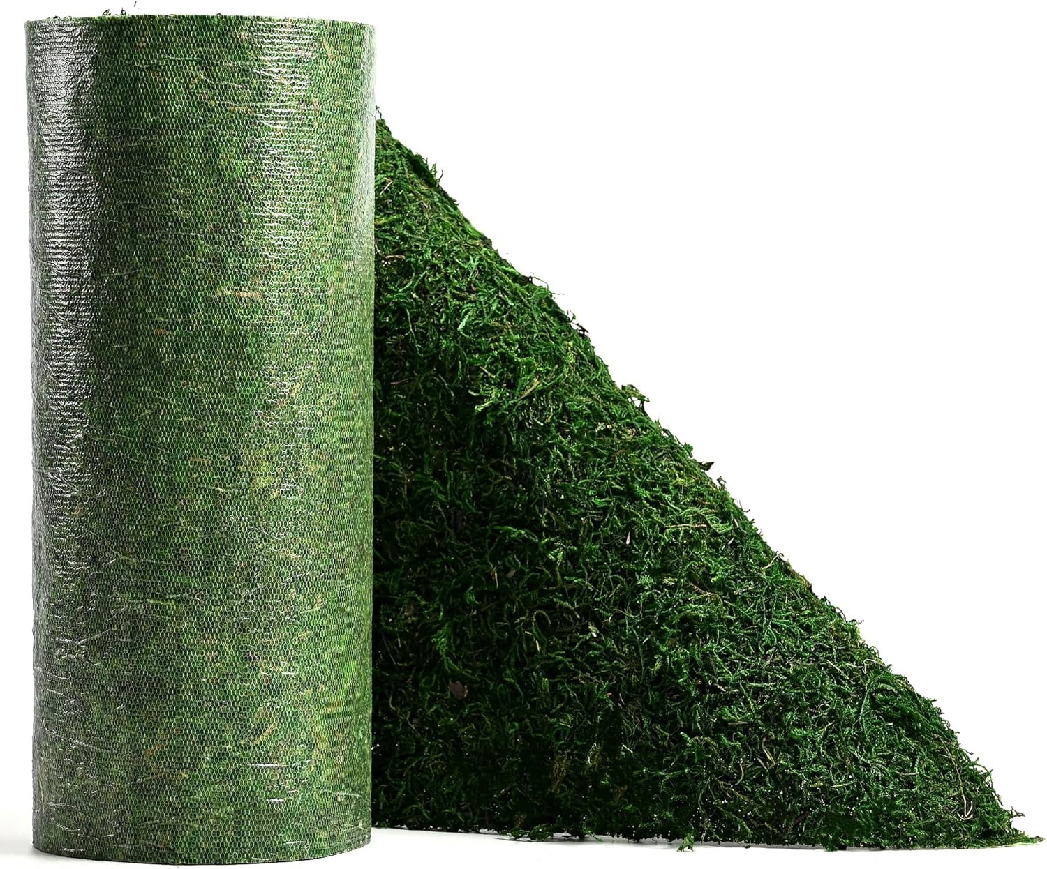 Fake Moss Roll, Moss Table Runner for Crafts,Green Moss Mat for Wedding Party, Fairy Garden, Enchanted Forest Decor ((12" x 71" Moss Roll))
