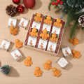 Wettarn 24 Sets Christmas Party Favors Gingerbread Stress Balls with Gift Boxes Bulk Appreciation Gifts for Coworker Friends Students Office School Relief Toys Stocking Stuffers