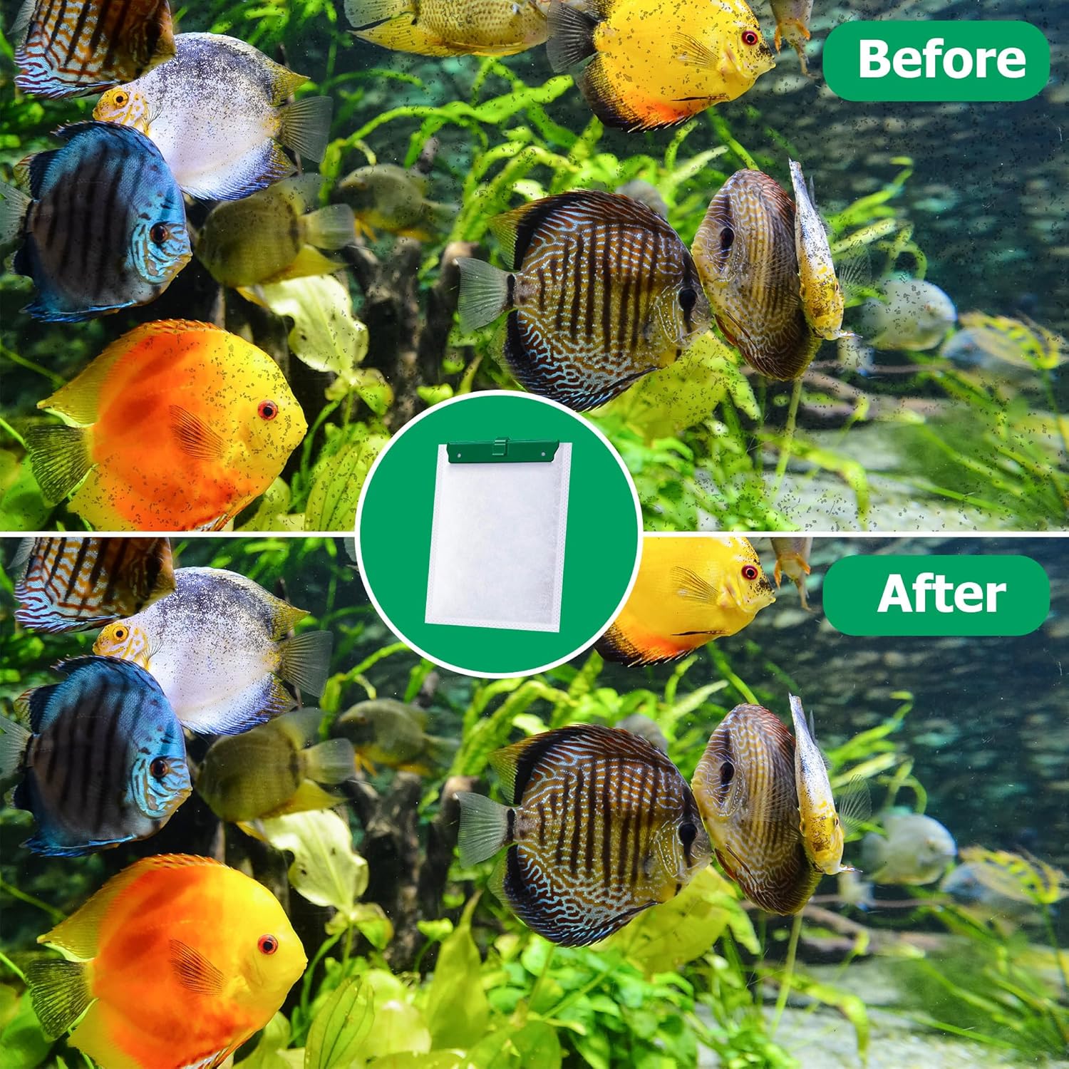 [Assembled] Medium Filter Cartridge Replacement for Whisper Bio-Bag Filters Cartridges Medium, Compatible with Whisper Filters 10i / IQ10 / PF10 and Fauna ReptoFilter - 18 Pack