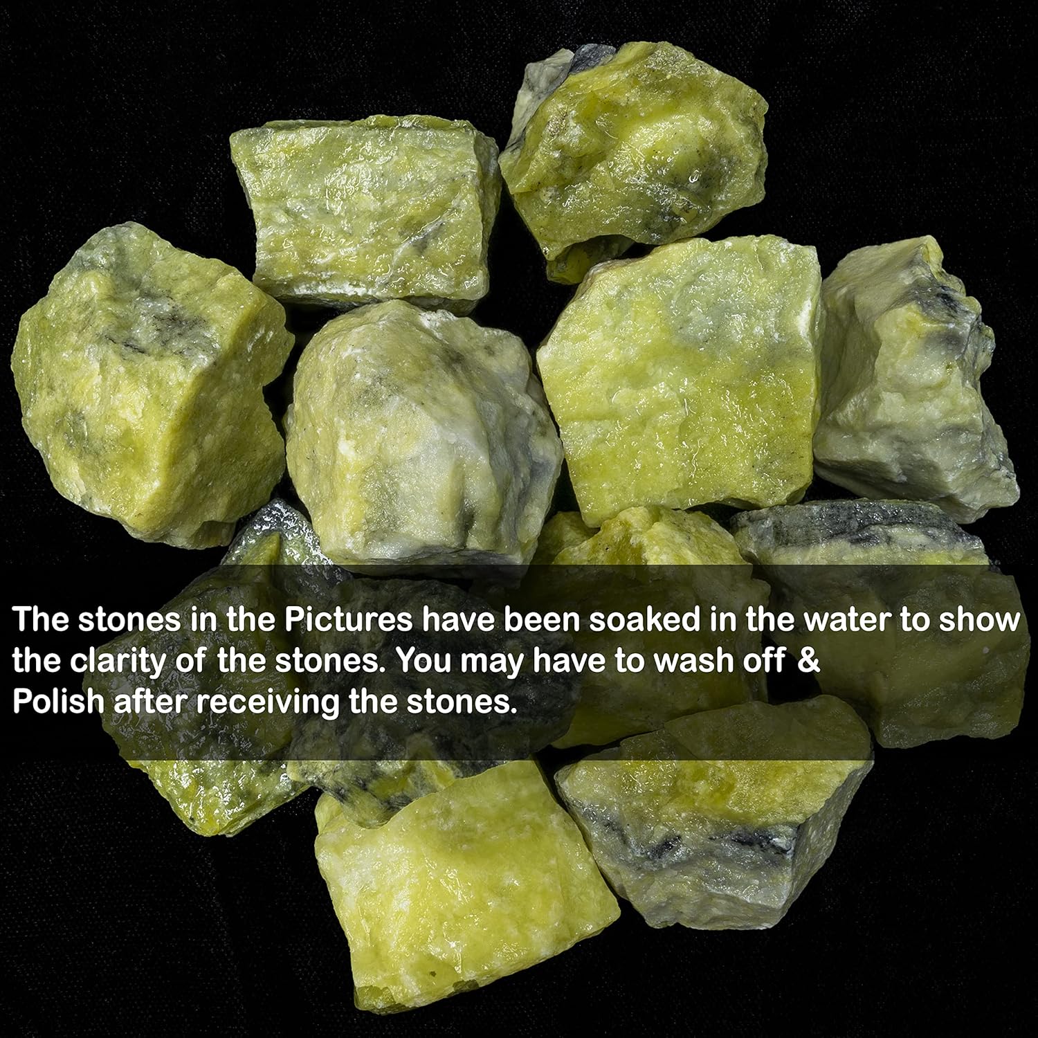 Crocon 1LB Serpentine Rough Bulk Natural Stone Raw Gemstone Tumbling Cabbing Polishing Gem Mining Chakra Balancing Reiki Healing Good Luck Home Office Decor