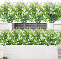 AmyHomie 20 Bundles Artificial Flowers for Outdoor Outside Spring Summer Decoration UV Resistant Faux Flowers No Fade Fake Plastic Plants Garden Porch Window Box Decorating