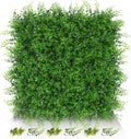 20"x20" 12pcs Grass Wall Panels, Artificial Fern Grass Backdrop with UV Protection, Fake Greenery Plant Boxwood Panels, Green Wall Decor for Outdoor Indoor Patio Garden Backyard