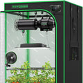 VIVOSUN GIY Plus Smart Advance Grow Tent Kit, 2.7x2.7ft WiFi-Integrated Complete Grow Tent System 2000D Mylar Grow Tents with Full-Spectrum Programmable Grow Light Enhanced Ventilation & Circulation