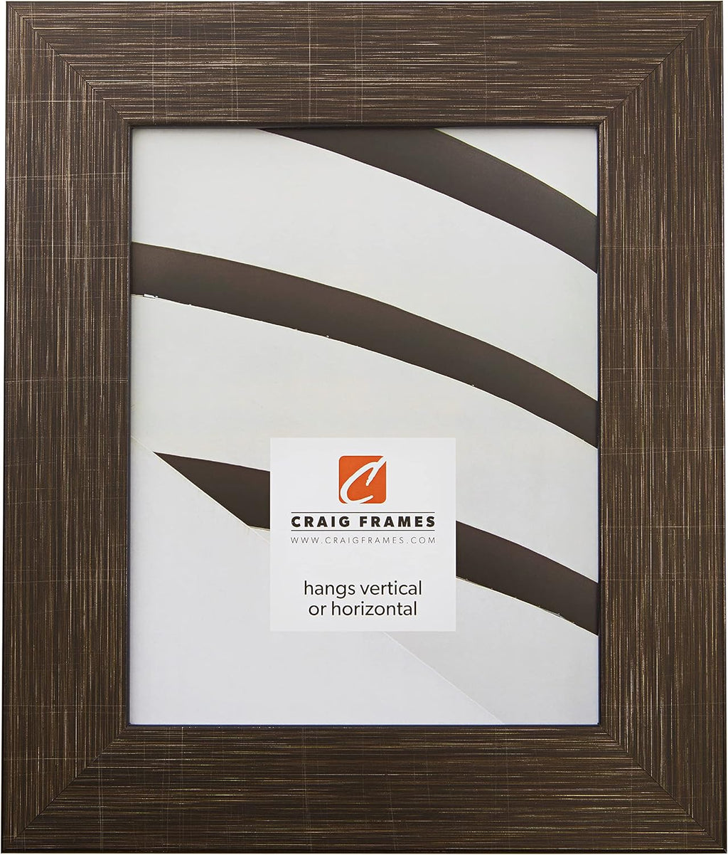 Craig Frames Bauhaus 200, 11x14 Picture Frame, Scratched Black