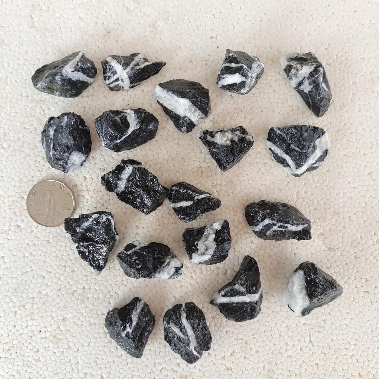 Carefully Selected Small Acid Wash Seiryu Stones,Boutique Seiryu Stones, PH Neutral Decorative Aquarium Rocks, seiryu Stone Aquarium Rock (1-2inch 20pcs)