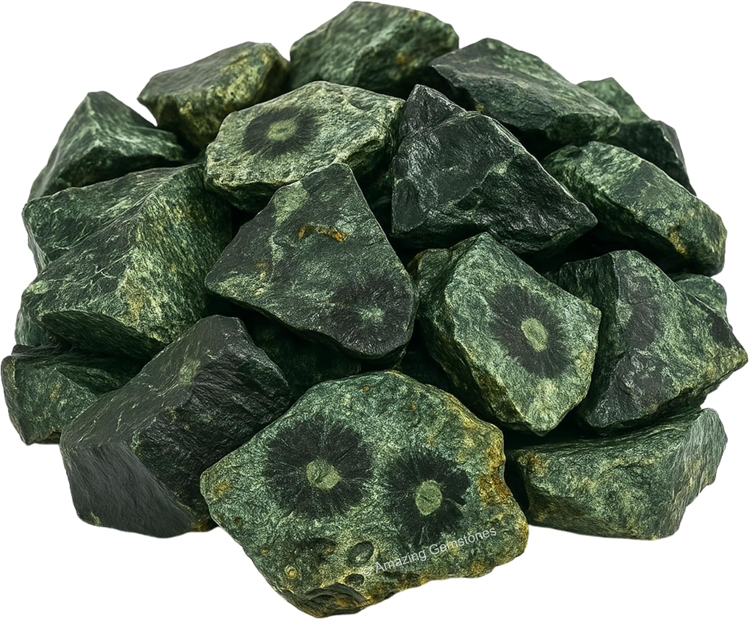 Amazing Gemstone 2 Pieces Kambaba Jasper Raw Crystals and Healing Stones, Natural Rocks for Tumbling and DIY Raw Stones and Crystals
