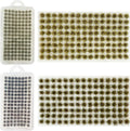 Woohome 208 PCS Static Grass Tuft Green Model Grass Tufts Terrain Model Kit Static Scenery Model Miniature Shrubs Bushes for Train Landscape Railway Artificial Grass Modeling