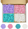 Preserved Reindeer Moss 14 OZ 4 Colors for Crafts, DIY Gift Christmas Decor, Wall Art,Fake Moss for Decor Wedding Decorative(White,Blue,Little Purple and Pink,Each Color 3.5 OZ)