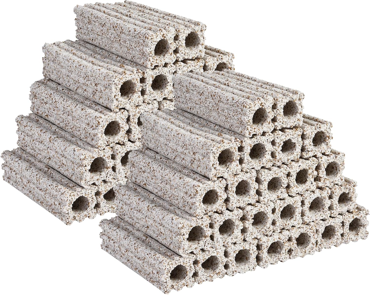 ALEGI Ceramic Bio Filter Media, Porous Media Filter Media for Sump Tank, Pond, Aquarium Fish Tank (Large 42 pcs)