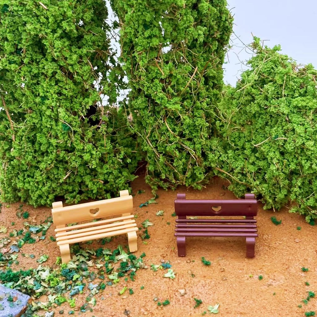 DIY Miniature Shrubs Bushes Foliage Terrain Model Kit Sand Table Simulation Landscape War Gaming Terrain Decoration Railroad Scenery War Gaming Scenery