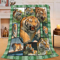 Tiger Throw Blanket Tiger Stuff Gifts for Kids Girls Boys Adults Women Men Soft Cozy Warm Plush Fluffy Fuzzy Fleece Blanket Decor 40''X50''