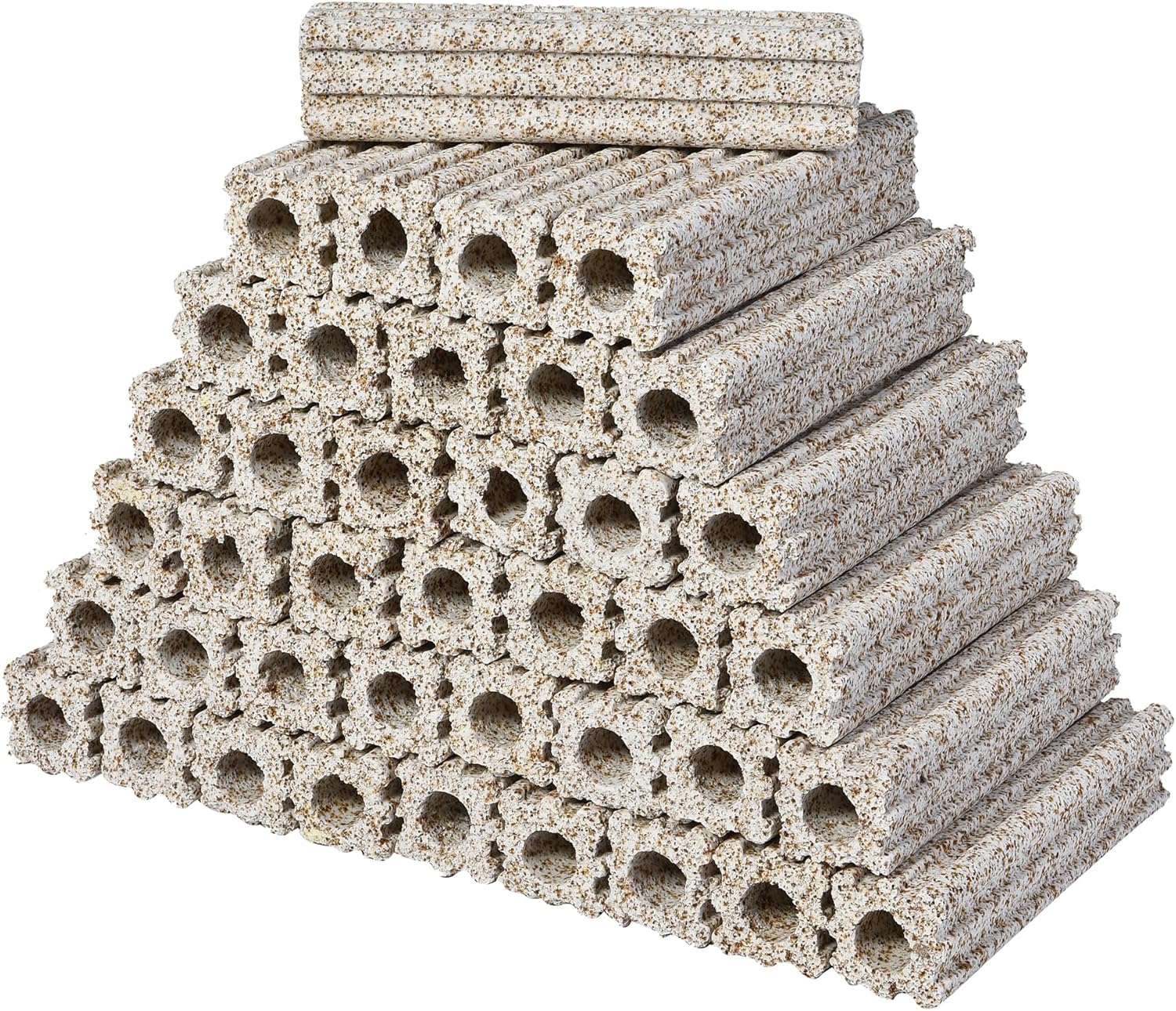 ALEGI Ceramic Bio Filter Media, Porous Media Filter Media for Sump Tank, Pond, Aquarium Fish Tank (Small 54 pcs)