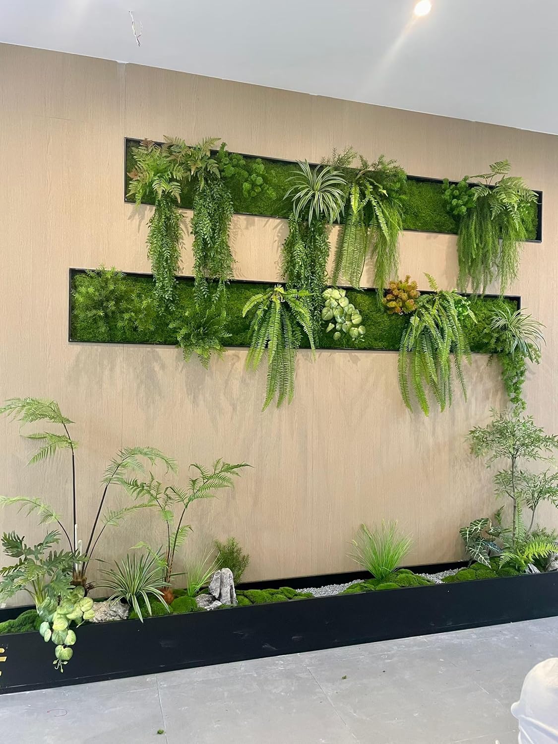 Artificial Moss mat, Green, 39.37 x 39.37 inches (Dark Green), Waterproof Indoor and Outdoor Decorative Moss mat, Fake Moss Wall Decorative Flower Decoration for Craftsmanship