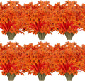 20 Bundles Artificial Fall Flowers No Fade Faux Autumn Plants Fake Flowers No Fade Faux Plastic Plants Thanksgiving Harvest Decoration (Fall Red)