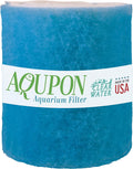 Aquarium Filter Media Pad - Cut to Fit Roll (Dye-Free/Blue Bonded) 0.75 Inch Thickness (10 ft, Blue)