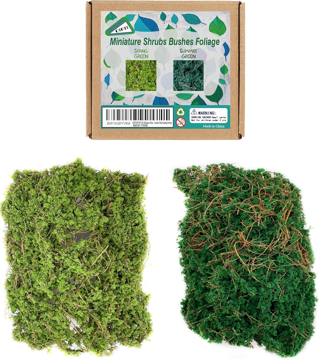 DIY Miniature Shrubs Bushes Foliage Terrain Model Kit Sand Table Simulation Landscape War Gaming Terrain Decoration Railroad Scenery War Gaming Scenery