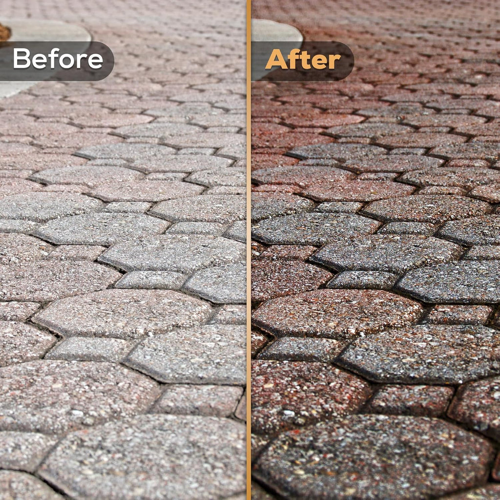 5 Gal. DOMINATOR SG+ Clear Acrylic Sealer | High Gloss Paver Sealer | Wet Look, Color Enhancing | Professional Grade | Concrete Pavers and Decorative Concrete | Fast Dry | Driveway, Patio and Walkways