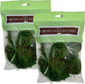Preserved Mood Moss - Premium Decorative Moss for Crafts, Home Décor, Art, Design & DIY Projects - Real Moss- Non-Toxic - USA-Made- Natural Green, Small 2-Pack
