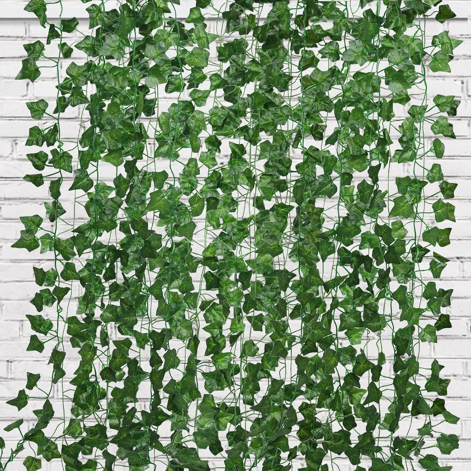 RECUTMS Fake Vines 24 Pack 173 FT Artificial Ivy Leaves Wall Decor Leaf Plants Greenery Garland Hanging Plant Vine Fake Leaf Vines for Room Garden Office Wedding Wall Decor