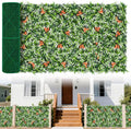 Greenery Wall Roll Panels, 40"x120"(33.33 SQFT) UV Protected Fake Grass Backdrop Privacy Fence Screen, Artificial Hedges for Outdoors Indoors Green Decor