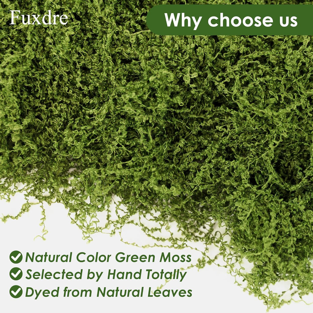 6 Colors Artificial Moss for Crafts, 21.16 OZ Fake Moss, Fake Green Moss for Plants Indoor, Craft Moss for DIY Decorative, Fairy Garden, Model Making, Walls Decor, Table Centerpieces, Wedding