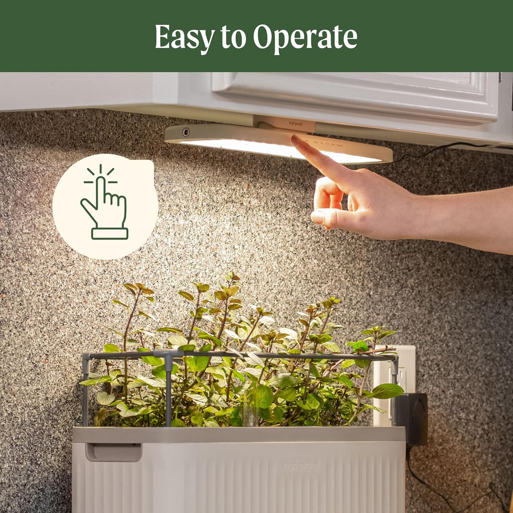 Vego Garden Grow Lights for Indoor Plants, Full Spectrum LED Grow Light with Customized 5 Modes for Seed Starting, Leafy, Herbs, Fruits & Microgreens, 1 Pack