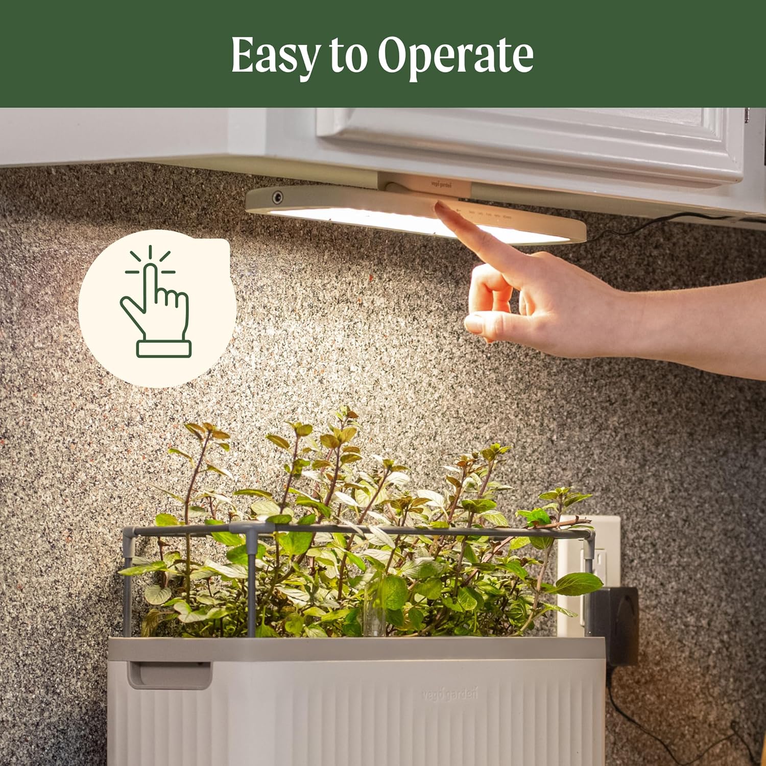Vego Garden Grow Lights for Indoor Plants, Full Spectrum LED Grow Light with Customized 5 Modes for Seed Starting, Leafy, Herbs, Fruits & Microgreens, 3 Packs