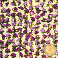 BLEUM CADE 5Pcs 41Ft Flower Garland Artificial Rose Vines with 32.8Ft String Lights, Cute Fake Hanging Flower Vines Floral Garland Decorations for Wedding Party Wall Room Decor Aesthetic
