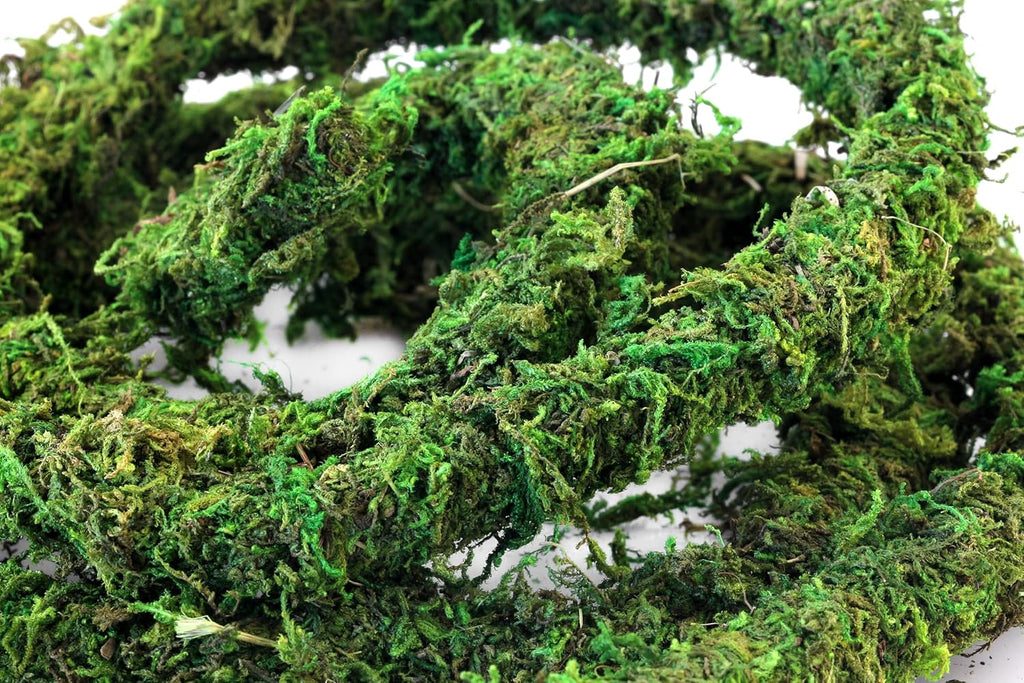 SuperMoss (22711) MossVine Decorative Garland | Preserved Mountain Moss for Home, Wedding, and Garden Decor | Bendable Greenery for Crafts, Centerpieces, Topiaries, and Floral Arrangements, 12 Ft